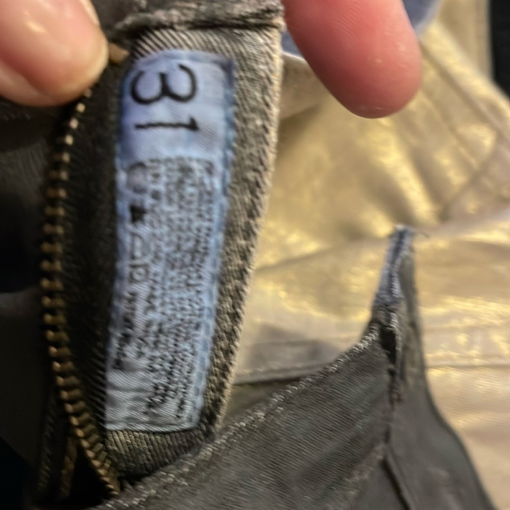 Gold/ Black Two pants in one, reversible pants